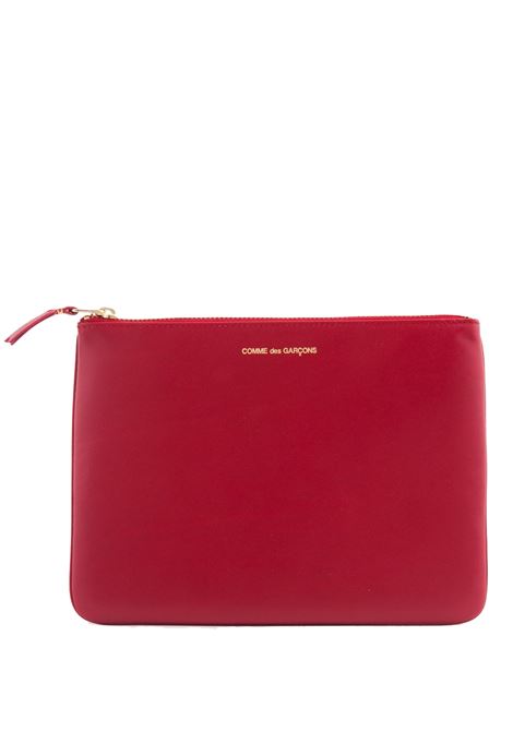 pouch zip classic line unisex rossa COMME DES GARÇONS WALLET | SA5100RED